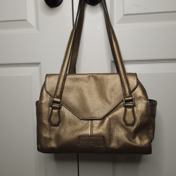 Tignanello Bronze Gold Large Shoulder Bag - Picture 4 of 14